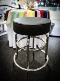 Black bar stool